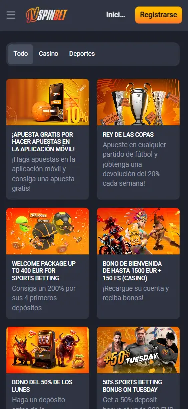 Bonos en JVspin.