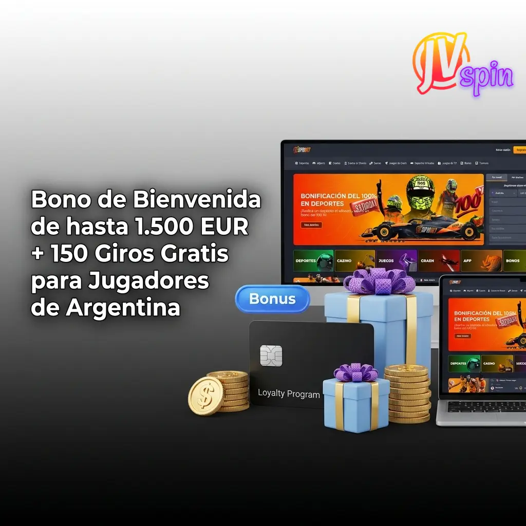 Bono de bienvenida JVSpin: hasta 1.500 EUR y 150 giros gratis en 4 depósitos para jugadores de Argentina
