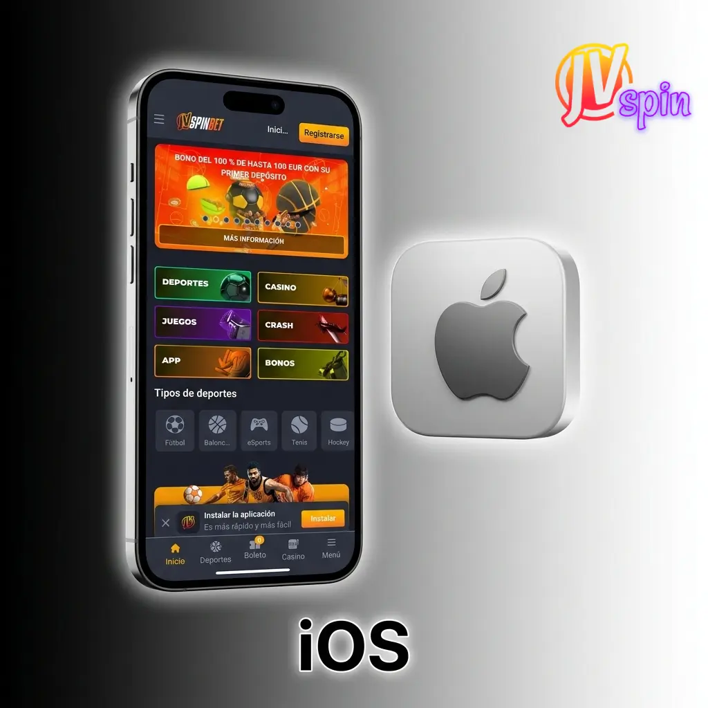 App JVSpin para iOS disponible en App Store para iPhone y iPad con iOS 12.0 o superior