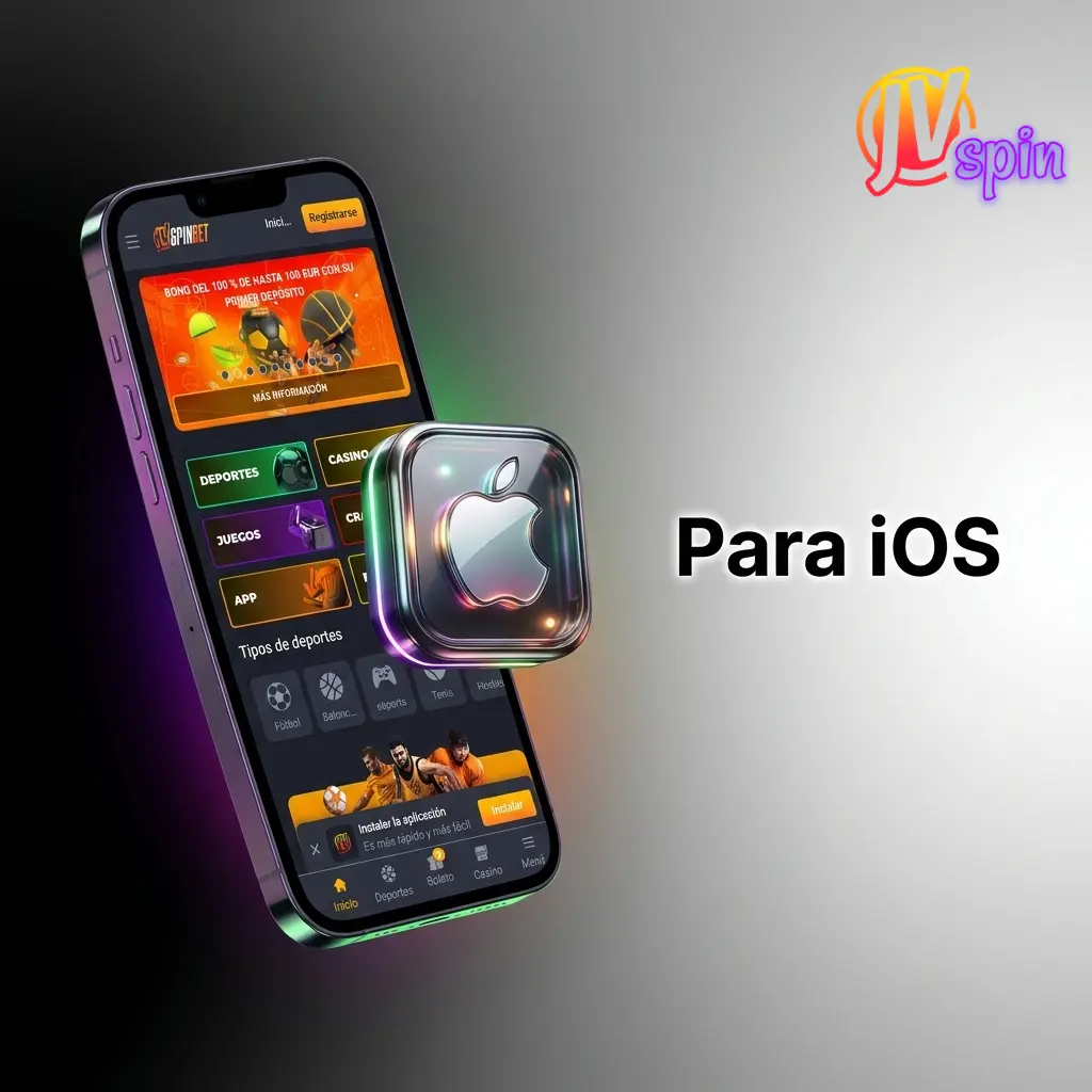 App de JVSpin para iOS en iPhone y iPad, descarga desde App Store con iOS 12.0 o superior